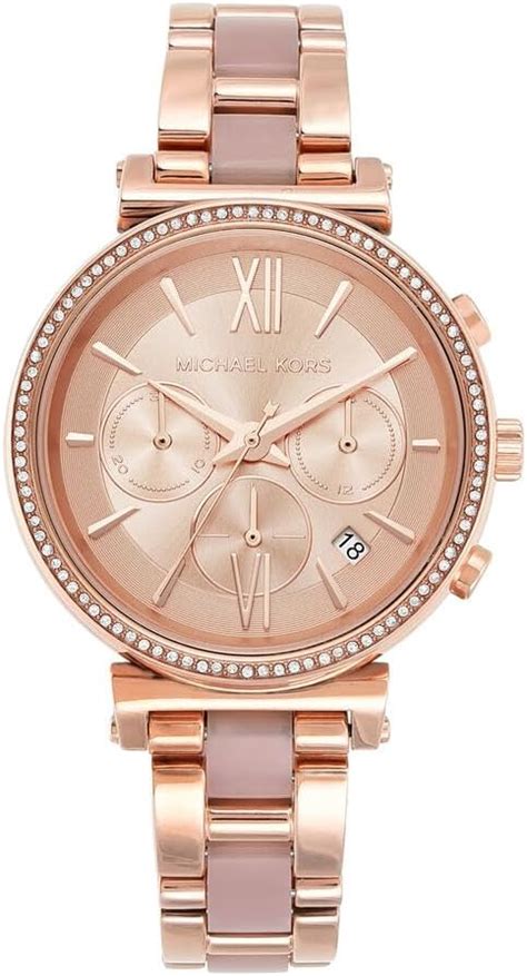 Amazon.com: Michael Kors Women's Sofie Chronograph Rose .